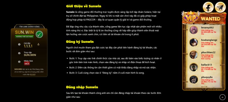 Wsenetwork.com cung cấp thông tin khách quan và chính xác về cổng game Sunwin