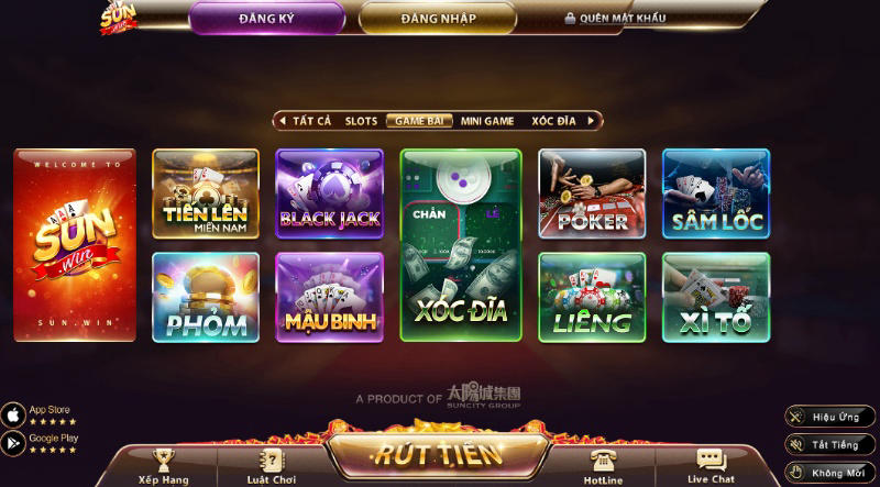 Các chơi poker tại Sunwin