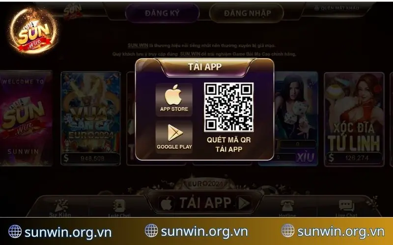 Mã QR tải app SUNWIN