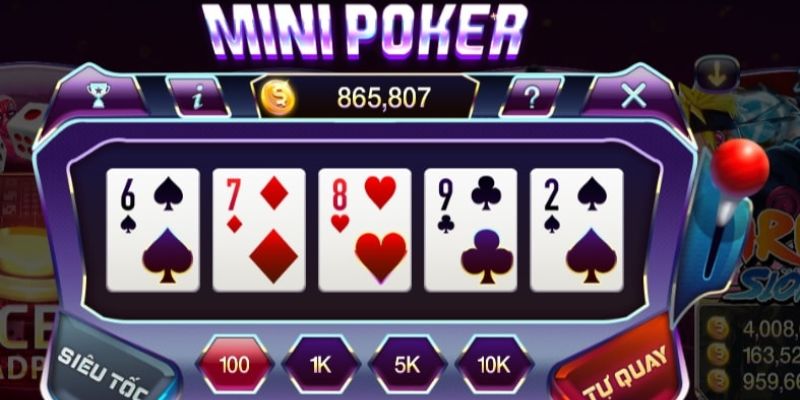 Một số lưu ý quan trọng trong khi thưởng thức game Mini Poker